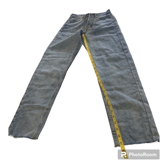 Princess Polly Button Fly Raw Hem High Waist Jeans Size 0/EU 32 - Picture 11 of 12